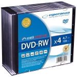 DVD-RW ESPERANZA 4,7GB X4 - SLIM CASE 10 SZT.