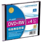 DVD+RW ESPERANZA 4,7GB X4 - SLIM CASE 1 SZT.