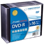 DVD-R ESPERANZA 4,7GB X16 - SLIM CASE 10 SZT.