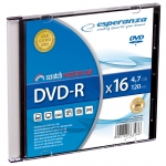 DVD-R ESPERANZA 4,7GB X16 - SLIM CASE 1 SZT.